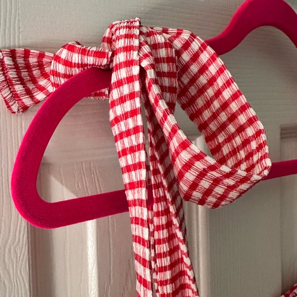 White Birch Red Gingham Tank Top - Valentine’s Day - Picture 2 of 5